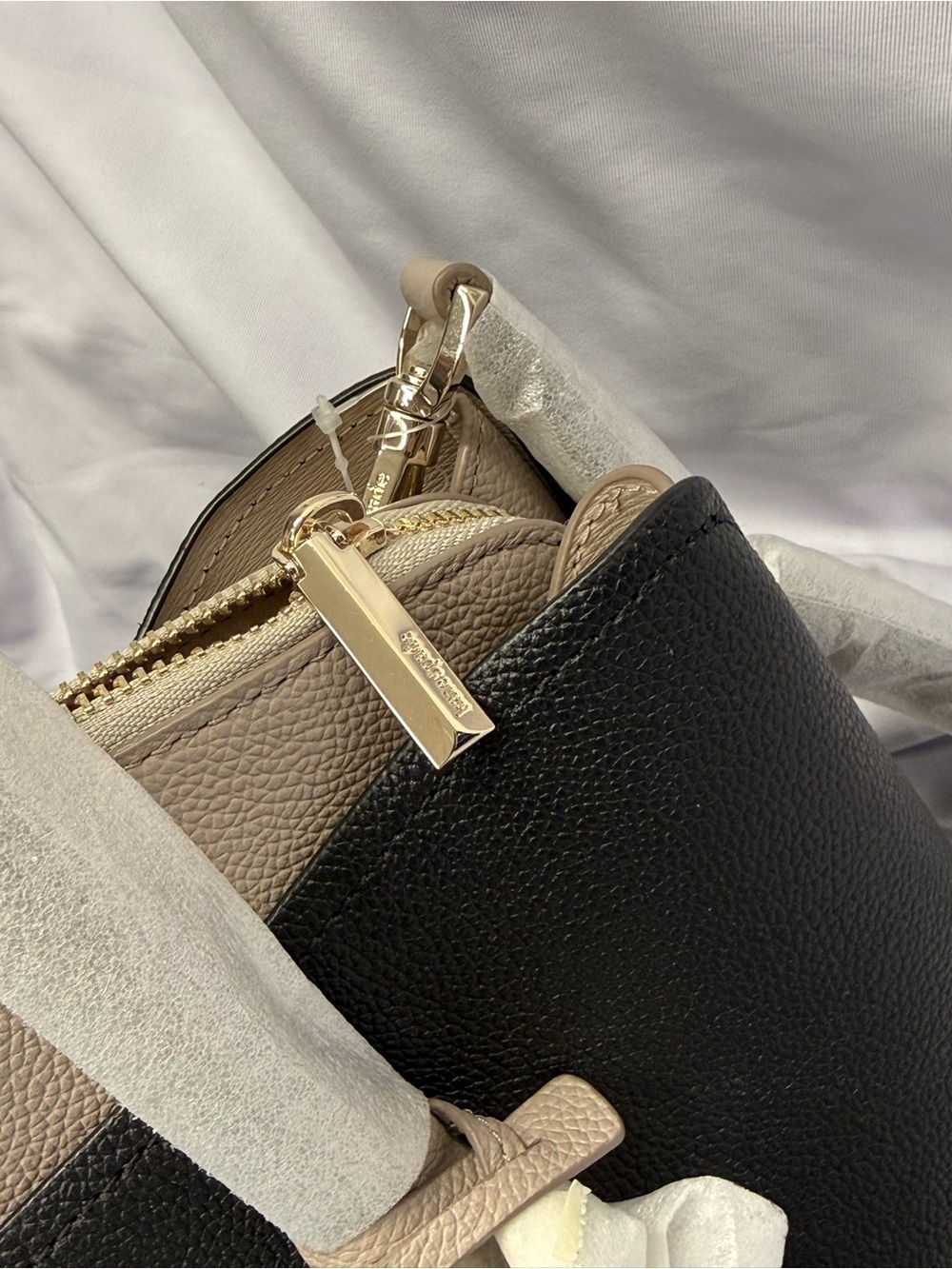 (new+tag) Kate Spade Margaux Large Satchel
Black Multi Leather Two-Tone - Picture 8 of 15
